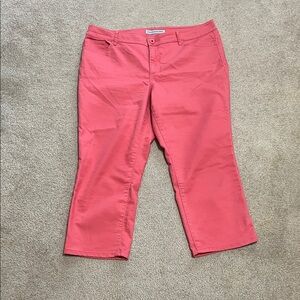Women's Coral Cropped Jeans